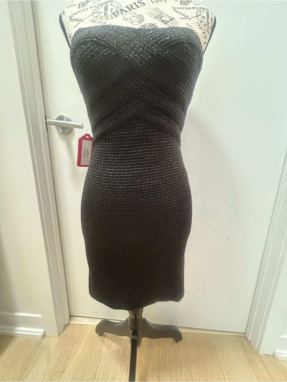 Strapless Black Cocktail Dress